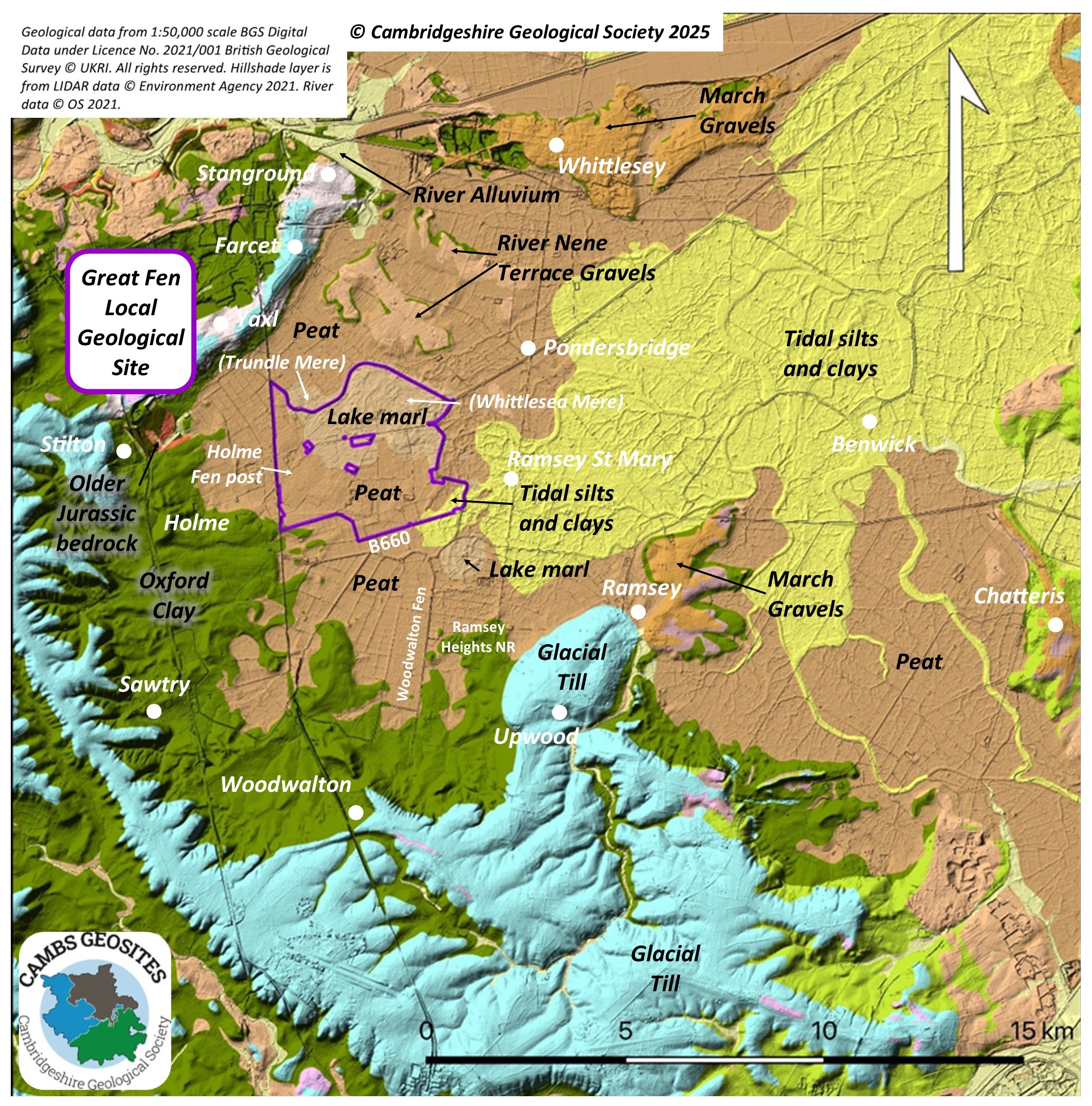 Great Fen geology map